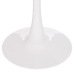 ΤΡΑΠΕΖΙ ΣΤΡΟΓΓΥΛΟ BROLIN HM18141.01 MDF TOP-ΒΑΣΗ ΜΕΤΑΛΛΙΚΗ--ΛΕΥΚΟ Φ90x73Υεκ