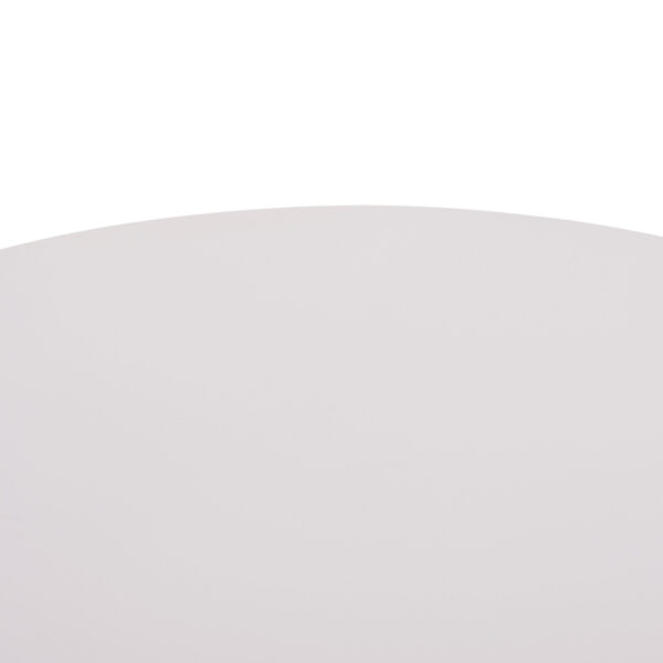 ΤΡΑΠΕΖΙ ΣΤΡΟΓΓΥΛΟ BROLIN HM18141.01 MDF TOP-ΒΑΣΗ ΜΕΤΑΛΛΙΚΗ--ΛΕΥΚΟ Φ90x73Υεκ