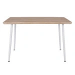 ΤΡΑΠΕΖΙ ΤΡΑΠΕΖΑΡΙΑΣ PALOMA HM8334.02, 120X70X76,5- SONOMA, ΛΕΥΚΑ ΠΟΔΙΑ