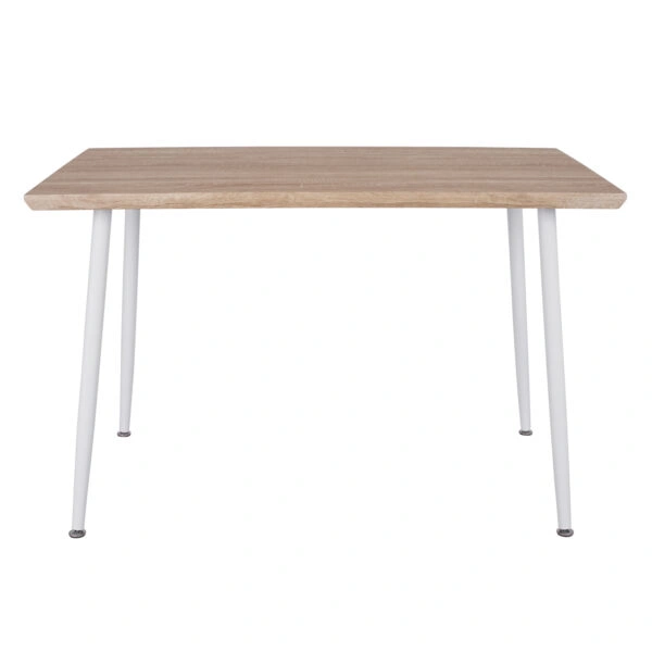 ΤΡΑΠΕΖΙ ΤΡΑΠΕΖΑΡΙΑΣ PALOMA HM8334.02, 120X70X76,5- SONOMA, ΛΕΥΚΑ ΠΟΔΙΑ