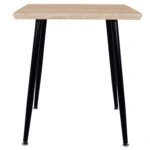 ΤΡΑΠΕΖΙ ΤΡΑΠΕΖΑΡΙΑΣ PALOMA HM8335.01, 70Χ70X76.5, SONOMA, ΜΑΥΡΑ ΠΟΔΙΑ