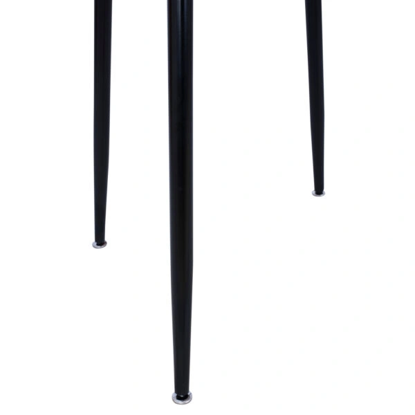 ΤΡΑΠΕΖΙ ΤΡΑΠΕΖΑΡΙΑΣ PALOMA HM8335.01, 70Χ70X76.5, SONOMA, ΜΑΥΡΑ ΠΟΔΙΑ