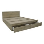 Κρεβάτι Olympus  με συρτάρι σε sonoma απόχρωση 160x200εκ