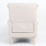 Πολυθρόνα ArteLibre OTTAVIA Μπεζ Ύφασμα 77x80x106cm