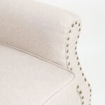 Πολυθρόνα ArteLibre OTTAVIA Μπεζ Ύφασμα 77x80x106cm