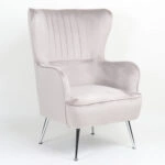 Πολυθρόνα ArteLibre VITTORIA Καφέ Βελούδο 76x79x101cm