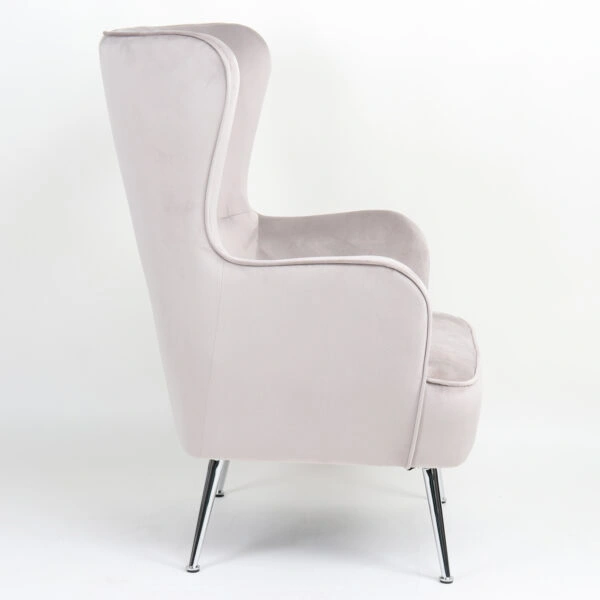 Πολυθρόνα ArteLibre VITTORIA Καφέ Βελούδο 76x79x101cm