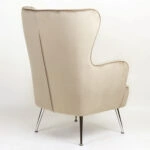 Πολυθρόνα ArteLibre VITTORIA Καφέ Βελούδο 76x79x101cm