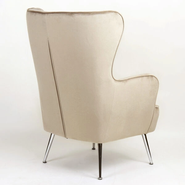 Πολυθρόνα ArteLibre VITTORIA Καφέ Βελούδο 76x79x101cm