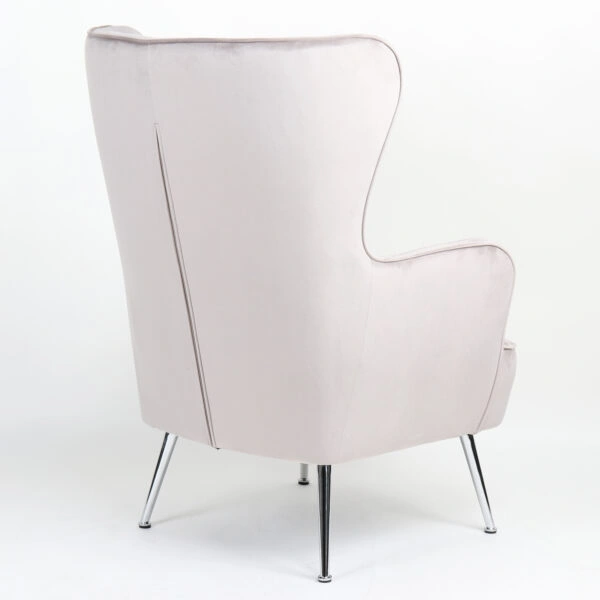 Πολυθρόνα ArteLibre VITTORIA Καφέ Βελούδο 76x79x101cm