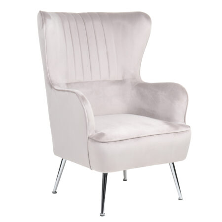 Πολυθρόνα ArteLibre VITTORIA Καφέ Βελούδο 76x79x101cm