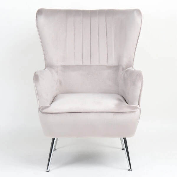 Πολυθρόνα ArteLibre VITTORIA Καφέ Βελούδο 76x79x101cm