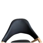 Καρέκλα Τραπεζαρίας ArteLibre SOLANA Μαύρο/Φυσικό PU/Μέταλλο 51x51x81cm