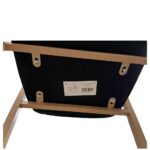 Καρέκλα Τραπεζαρίας ArteLibre SOLANA Μαύρο/Φυσικό PU/Μέταλλο 51x51x81cm