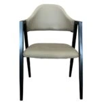 Καρέκλα Τραπεζαρίας ArteLibre SOLANA Cappuccino/Μαύρο PU/Μέταλλο 51x51x81cm