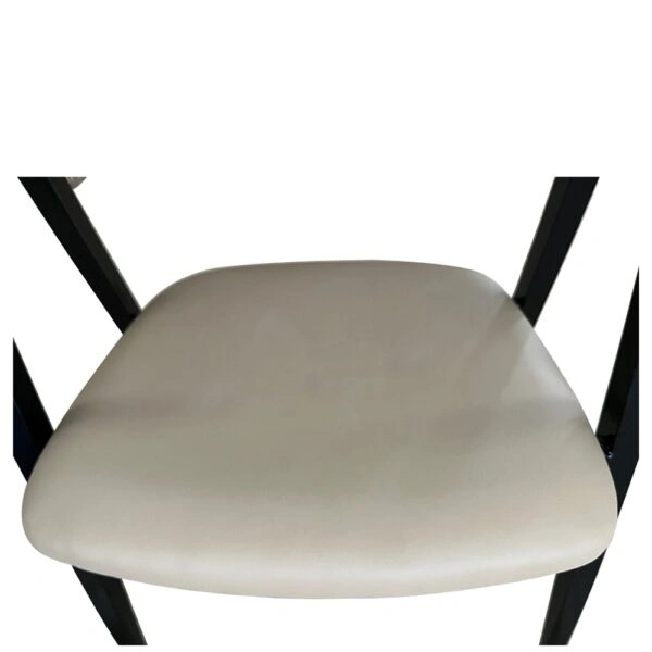 Καρέκλα Τραπεζαρίας ArteLibre SOLANA Cappuccino/Μαύρο PU/Μέταλλο 51x51x81cm