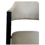 Καρέκλα Τραπεζαρίας ArteLibre SOLANA Cappuccino/Μαύρο PU/Μέταλλο 51x51x81cm