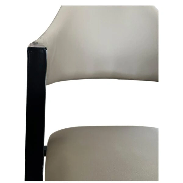 Καρέκλα Τραπεζαρίας ArteLibre SOLANA Cappuccino/Μαύρο PU/Μέταλλο 51x51x81cm