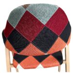 Καρέκλα Τραπεζαρίας ArteLibre SOLANA Patchwork Ύφασμα/Μέταλλο 51x51x81cm
