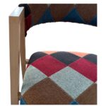 Καρέκλα Τραπεζαρίας ArteLibre SOLANA Patchwork Ύφασμα/Μέταλλο 51x51x81cm