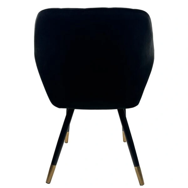 Καρέκλα Τραπεζαρίας ArteLibre ESPERANZA Μαύρο Βελούδο/Μέταλλο 56x60x81cm