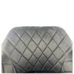 Καρέκλα Τραπεζαρίας ArteLibre ESPERANZA Μαύρο Βελούδο/Μέταλλο 56x60x81cm