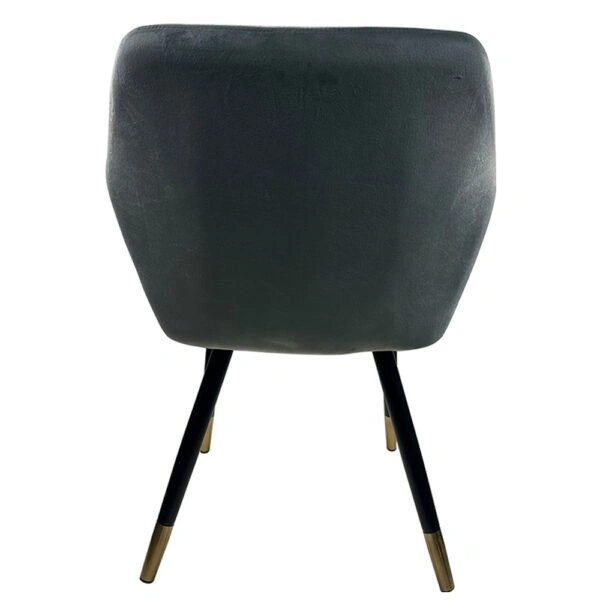 Καρέκλα Τραπεζαρίας ArteLibre ESPERANZA Γκρι/Μαύρο Βελούδο/Μέταλλο 56x60x81cm