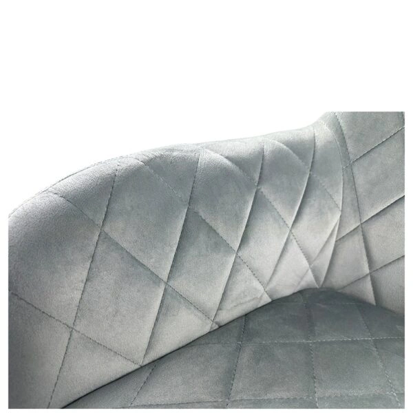 Καρέκλα Τραπεζαρίας ArteLibre ESPERANZA Γκρι/Μαύρο Βελούδο/Μέταλλο 56x60x81cm