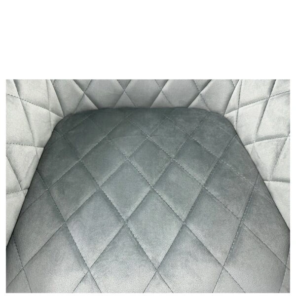 Καρέκλα Τραπεζαρίας ArteLibre ESPERANZA Γκρι/Μαύρο Βελούδο/Μέταλλο 56x60x81cm