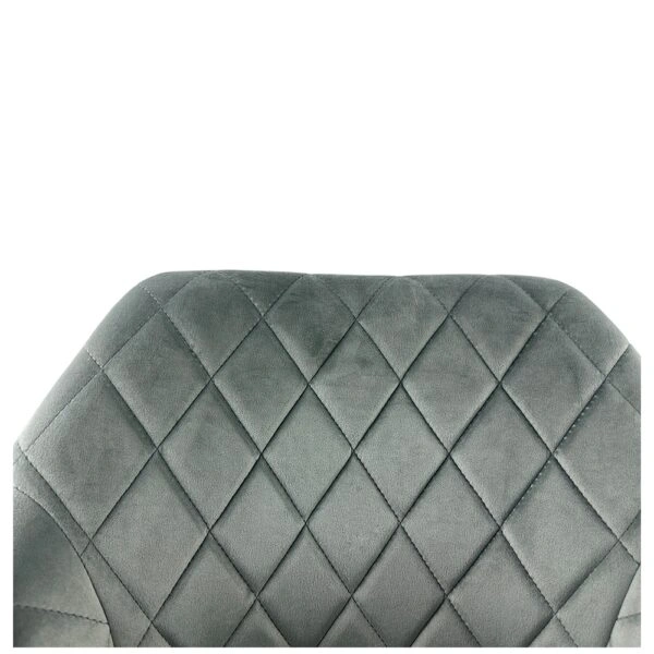 Καρέκλα Τραπεζαρίας ArteLibre ESPERANZA Γκρι/Μαύρο Βελούδο/Μέταλλο 56x60x81cm