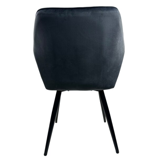 Καρέκλα Τραπεζαρίας ArteLibre FLORENCIA Γκρι/Μαύρο Βελούδο/Μέταλλο 56x60x81cm