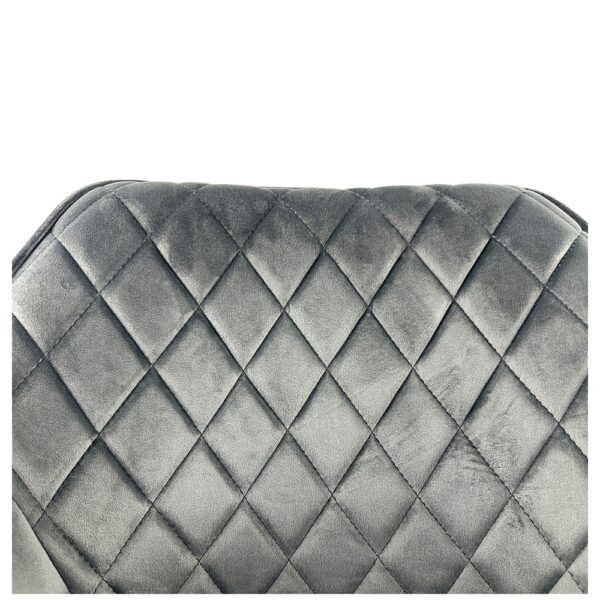 Καρέκλα Τραπεζαρίας ArteLibre FLORENCIA Γκρι/Μαύρο Βελούδο/Μέταλλο 56x60x81cm