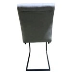 Καρέκλα Τραπεζαρίας ArteLibre ESTRELLA Μπεζ/Μαύρο PU/Μέταλλο 43x56x95cm