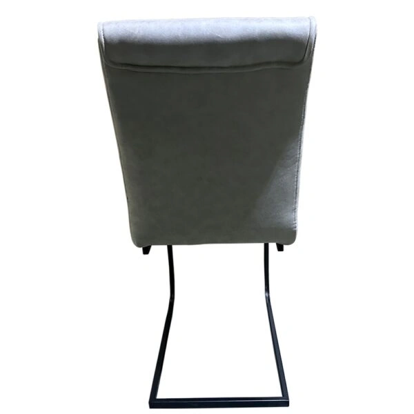 Καρέκλα Τραπεζαρίας ArteLibre ESTRELLA Μπεζ/Μαύρο PU/Μέταλλο 43x56x95cm