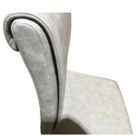 Καρέκλα Τραπεζαρίας ArteLibre ESTRELLA Μπεζ/Μαύρο PU/Μέταλλο 43x56x95cm