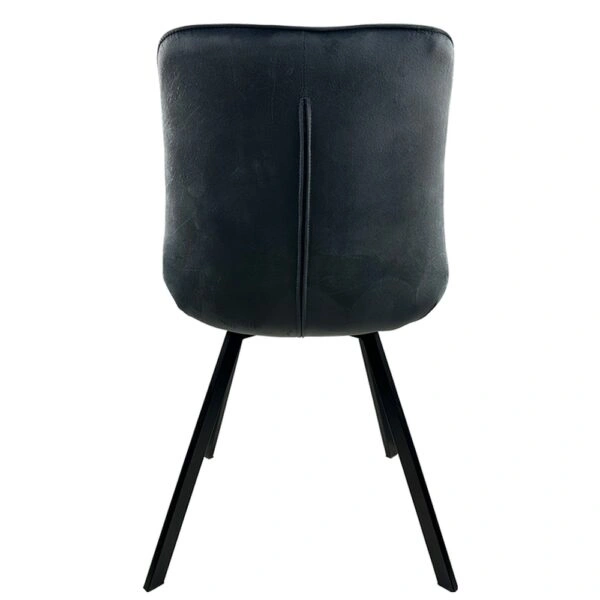 Καρέκλα Τραπεζαρίας ArteLibre BRISA Γκρι/Μαύρο Βελούδο/Μέταλλο 53x60x85cm