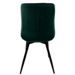 Καρέκλα Τραπεζαρίας ArteLibre BRISA Πράσινο/Μαύρο Βελούδο/Μέταλλο 53x60x85cm