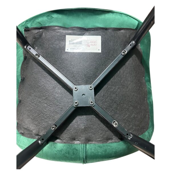 Καρέκλα Τραπεζαρίας ArteLibre BRISA Πράσινο/Μαύρο Βελούδο/Μέταλλο 53x60x85cm