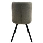 Καρέκλα Τραπεζαρίας ArteLibre MILONGA Μπεζ/Μαύρο PU/Μέταλλο 55x61x88cm