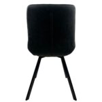 Καρέκλα Τραπεζαρίας ArteLibre MILONGA Γκρι/Μαύρο PU/Μέταλλο 55x61x88cm