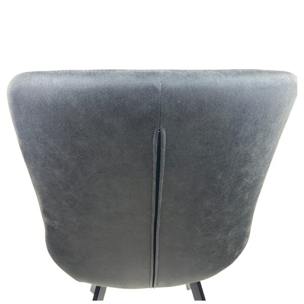 Καρέκλα Τραπεζαρίας ArteLibre MILONGA Γκρι/Μαύρο PU/Μέταλλο 55x61x88cm