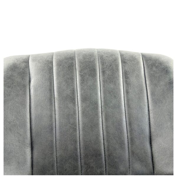 Καρέκλα Τραπεζαρίας ArteLibre MILONGA Γκρι/Μαύρο PU/Μέταλλο 55x61x88cm