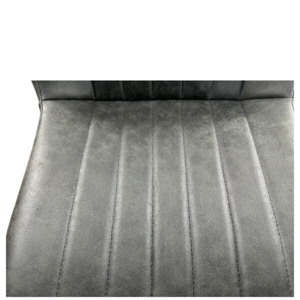 Καρέκλα Τραπεζαρίας ArteLibre MILONGA Γκρι/Μαύρο PU/Μέταλλο 55x61x88cm