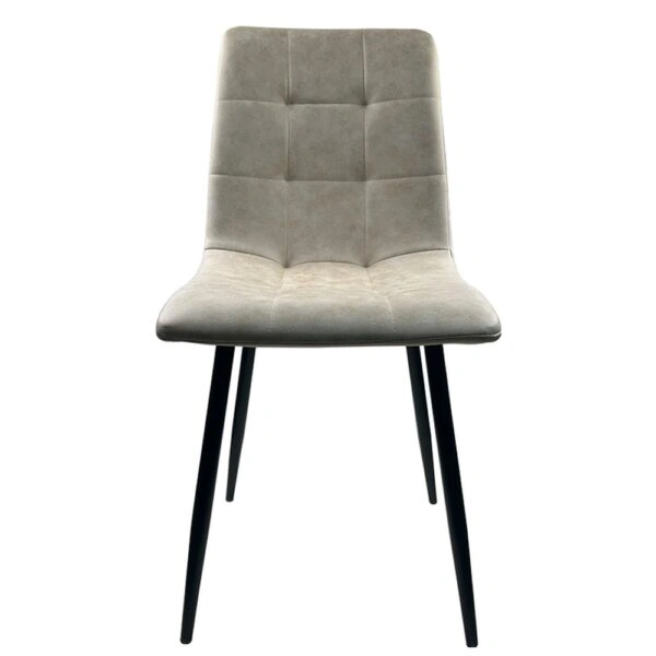 Καρέκλα Τραπεζαρίας ArteLibre YUCATAN Μπεζ/Μαύρο PU/Μέταλλο 44x55x86cm