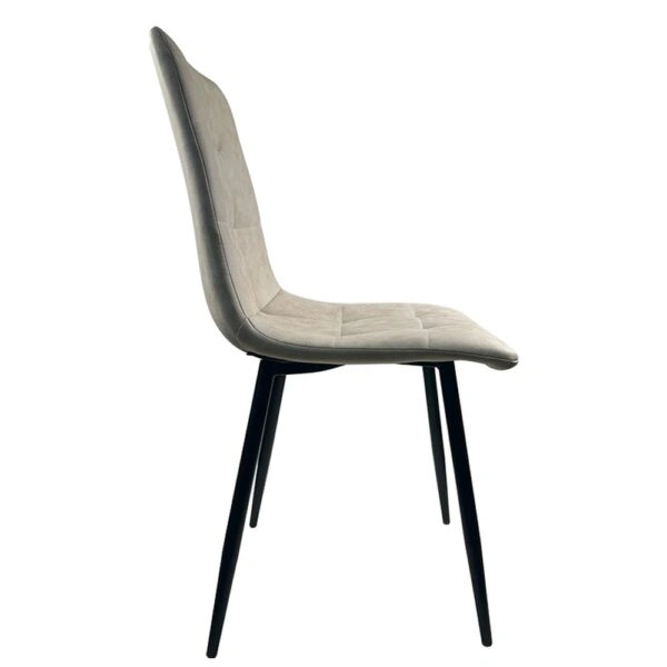 Καρέκλα Τραπεζαρίας ArteLibre YUCATAN Μπεζ/Μαύρο PU/Μέταλλο 44x55x86cm