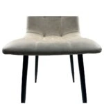 Καρέκλα Τραπεζαρίας ArteLibre YUCATAN Μπεζ/Μαύρο PU/Μέταλλο 44x55x86cm