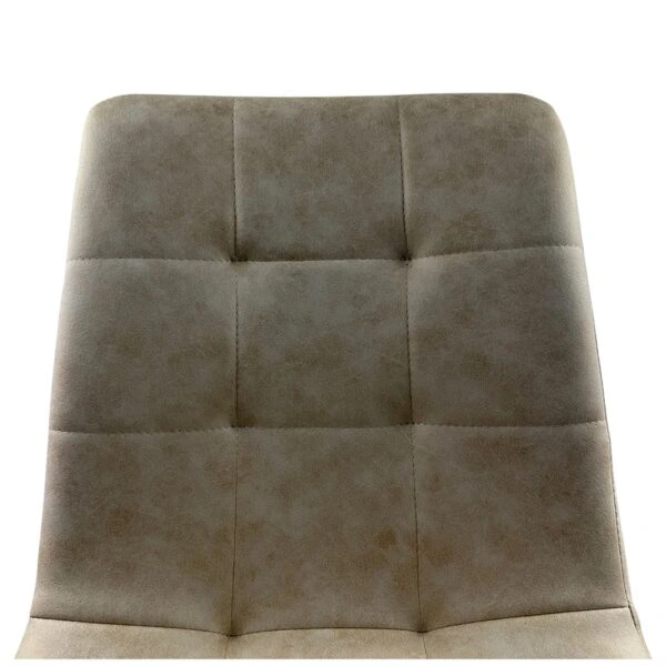 Καρέκλα Τραπεζαρίας ArteLibre YUCATAN Μπεζ/Μαύρο PU/Μέταλλο 44x55x86cm