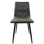 Καρέκλα Τραπεζαρίας ArteLibre YUCATAN Καφέ/Μαύρο PU/Μέταλλο 44x55x86cm