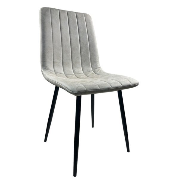 Καρέκλα Τραπεζαρίας ArteLibre YUCARIA Μπεζ/Μαύρο PU/Μέταλλο 44x55x86cm