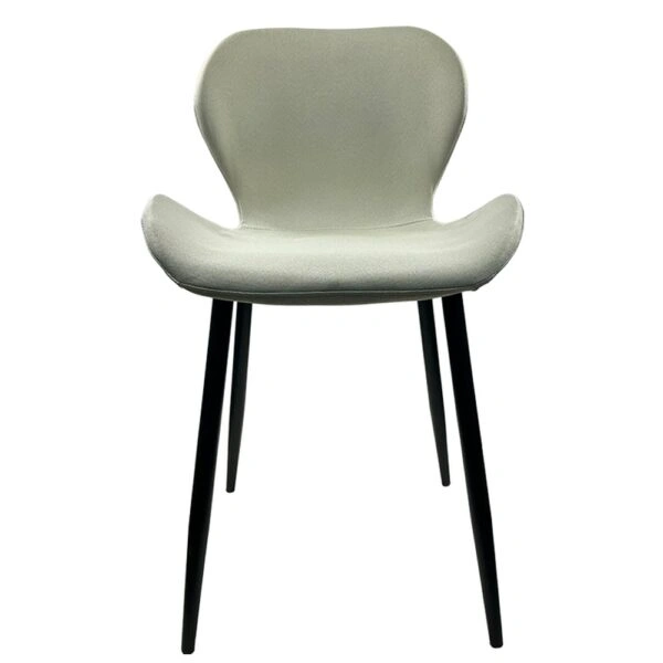 Καρέκλα Τραπεζαρίας ArteLibre RIOJA Sand/Μαύρο Ύφασμα/Μέταλλο 46x50x80cm